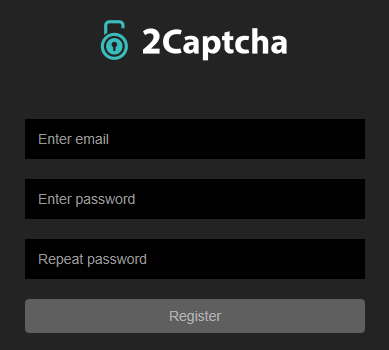 2Captcha registration