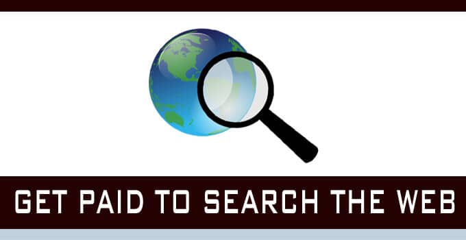Get paid to search web