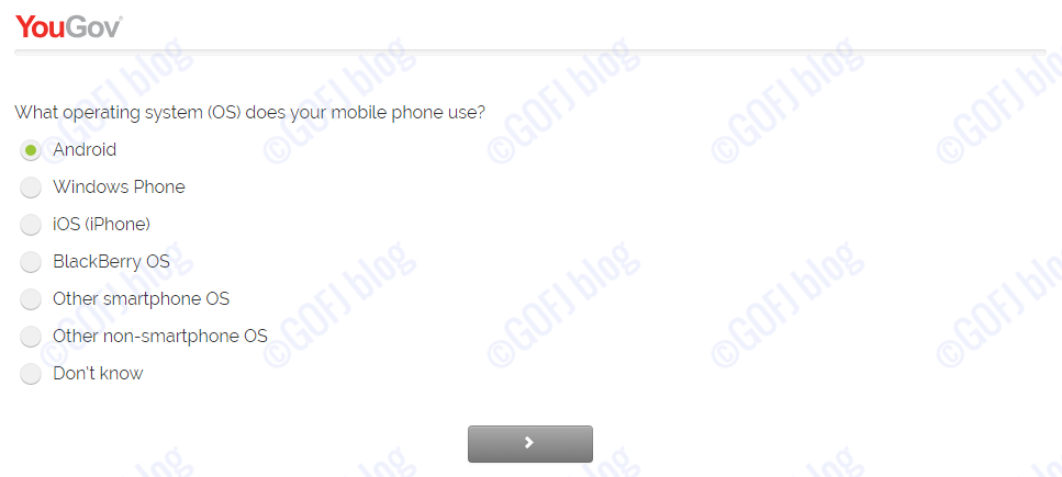 YouGov Mobile surveys