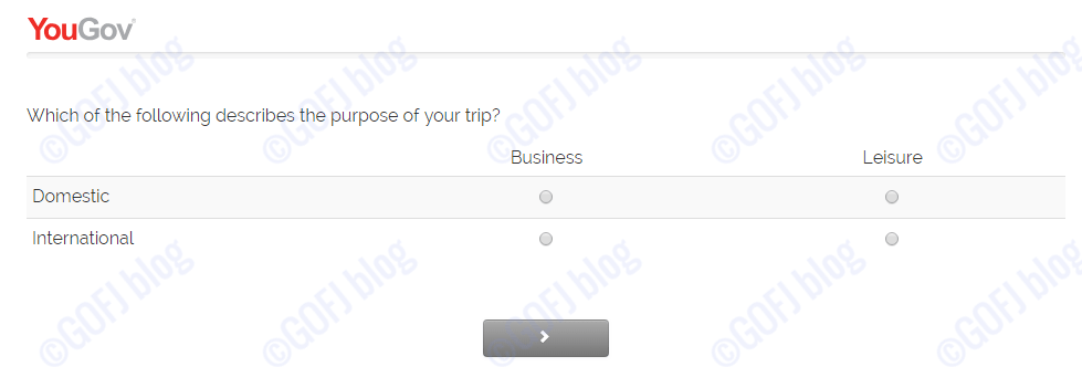 Travel Survey tripping